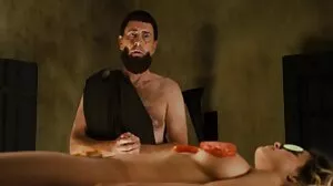 Bang의 멋진 Kimber Lee와 국산 포르노 사이트 Red August와의 키스 영상!